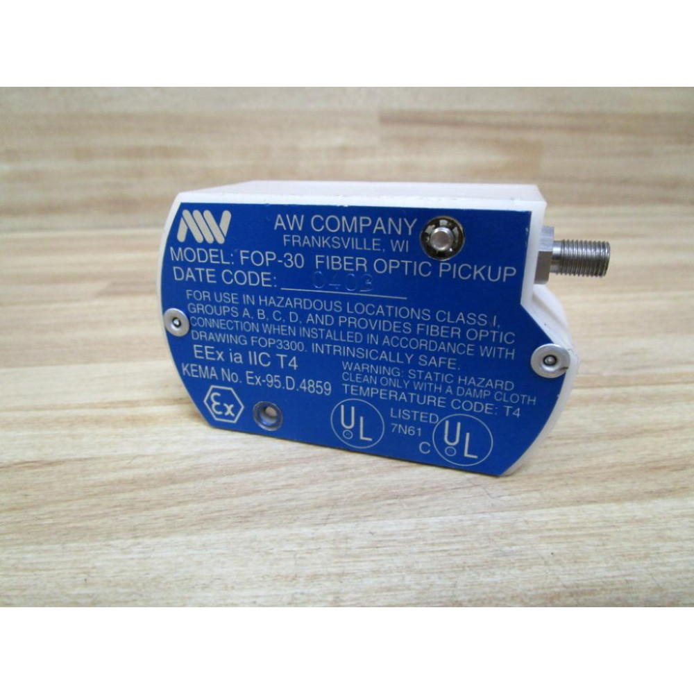 AW Company FOP-30 Fiber Optic Transmitter F0P-30 - Used