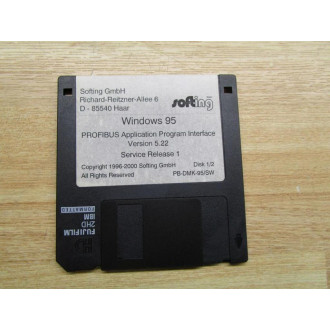 Softing 5.2 User Manual For PROFIBUS PB-DMK-95SW WDisks - Used