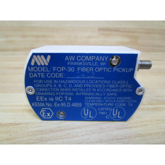 AW Company FOP-30 Fiber Optic Transmitter F0P-30 - Used