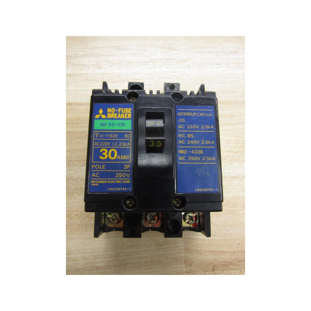 Mitsubishi NF30-CB-30A No-Fuse Circuit Breaker - New No Box