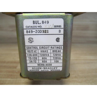 Allen Bradley 849-ZOD331 Relay 849-Z0D331 - New No Box