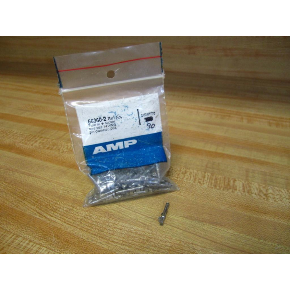 AMP 66360-2 Pin Contact 663602 (Pack of 90) - New No Box