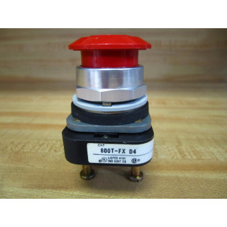 Allen Bradley 800T-FXD4 Push Button 800TFXD4 Red WO Contacts - New No Box