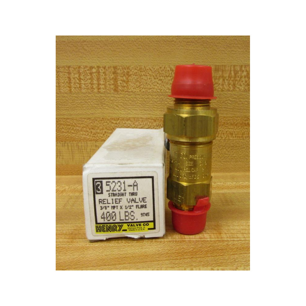 Henry Valve Company 5231-A Relief Valve 5231A 400 PSI