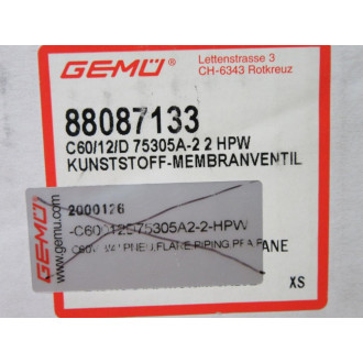 GEMU C60-12D77305A12HPW Valve C6012D77305A12HPW