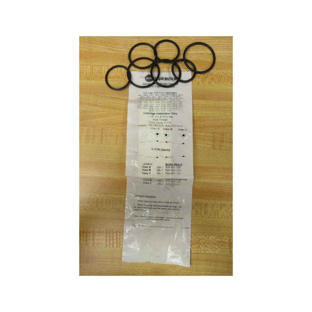 Sun Hydraulics 990-017-007 Cartridge Seal Kit 990017007