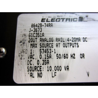 Reliance Electric 61C351A Analog Rail Module - Used