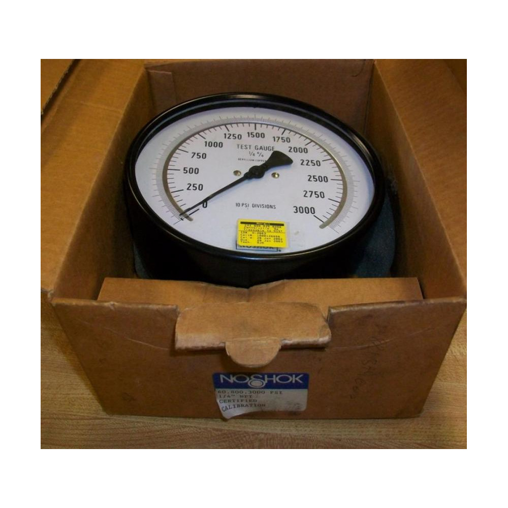 Noshok 608003000 PSI Gauge 60.800.3000 PSIKGCM2