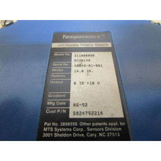 Temposonics 311000000RCU0140 LDT Position Sensing System - Used