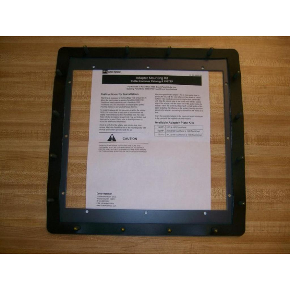Cutler Hammer 1527TP Eaton TouchPanel Mounting Plate