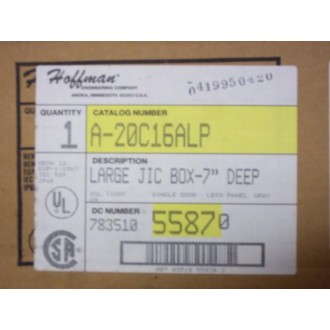 Hoffman A-20C16ALP 783510 Enclosure 55870