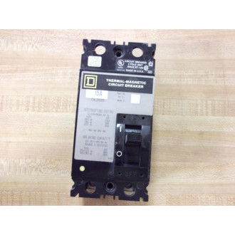 Square D FAL24015 Circuit Breaker 15A Series 2 Type FAL - Used