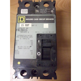 Square D FAL26015 Circuit Breaker - Used