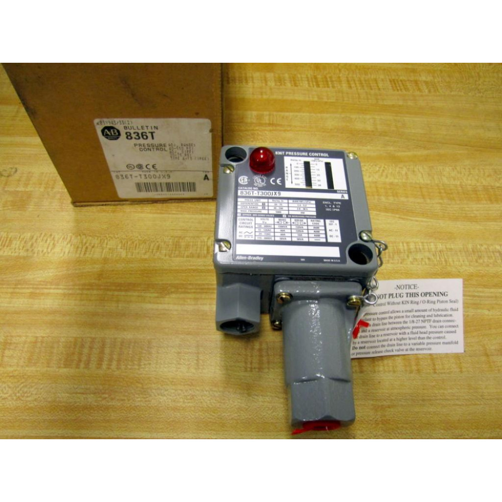 Allen Bradley 836T-T300JX9 Pressure Control Series A