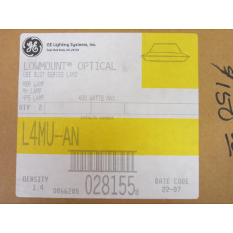 General Electric L4MU-AN L4MUAN Lowmount Enclosed Lamp Base (Pack of 2)