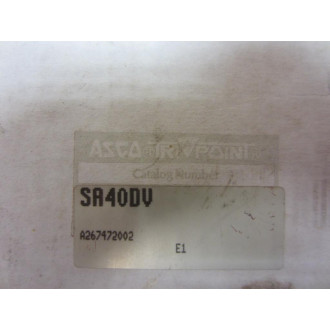 Asco SA40DV Pressure Switch S-Series S-Series