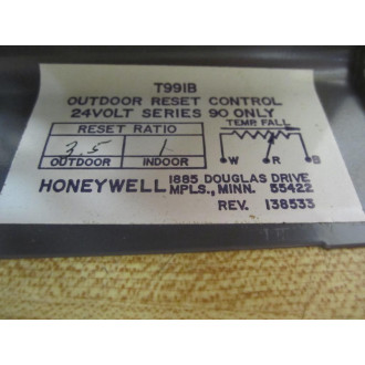 Honeywell T991B1029 Thermostat Dual Bulb - New No Box