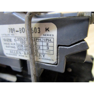 Allen Bradley 709-BOD4603 Starter 709-B0D4603 - Used
