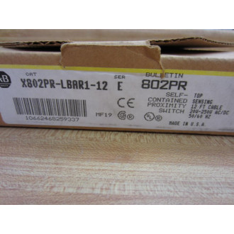 Allen Bradley 802PR-LBAR1-12 Proximity Switch X802PR-LBAR1-12
