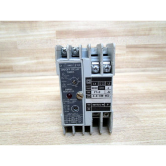 Square D 9050 FT-3 Timing Relay 9050FT3 - Used
