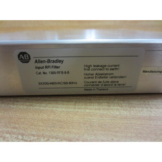 Allen Bradley 1305-RFB-8-B 1305RFB8B Input RFI Filter - Used