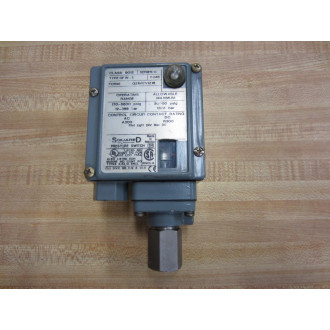 Square D 9012-GFW-3 Pressure Switch 9012GFW3 - Used