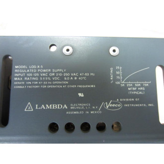 Lambda LOS-X-5 LOSX5 Regulated Power Supply - Used