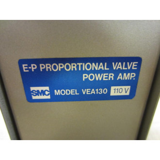 SMC VEA130 E-P Proportional Valve Power Amp 110V Missing Fuse Cap - Used