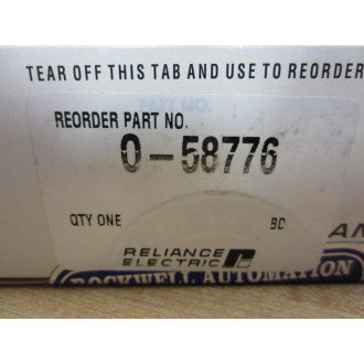 Reliance Electric 0-58776 Flexpak O-58776 0-58776 0A