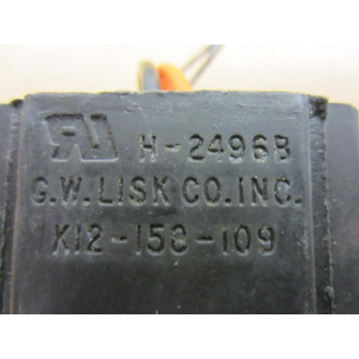 G W Lisk K12-158-109 Coil H2496B 492224