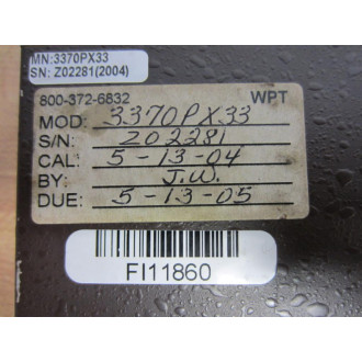 Daytronic 3370PX33 Strain Gauge Indicator Controller Model 3370 - Used