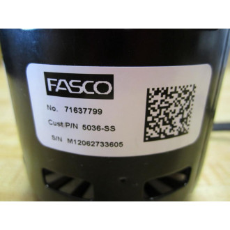 Fasco Industries 5036-SS Fan Motor 71637799 U63 5036SS