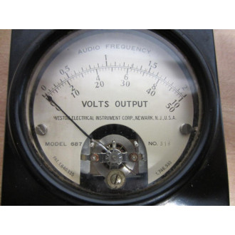 Weston 687 Output Voltmeter 319 Vintage - Used