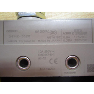 Omron D4MC-5020 Limit Switch Roller Plunger D4MC5020 - New No Box