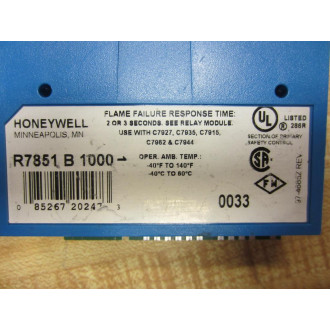 Honeywell R7851B-1000 Optical Flame Amplifier Ampli-Check R7851B1000 - Used