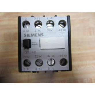 Siemens 3TF4-022-0A Contactor 3TF40220A Coil Tested - Used