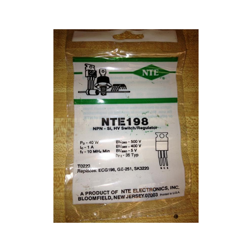 NTE NTE198 198 Switch Regulator
