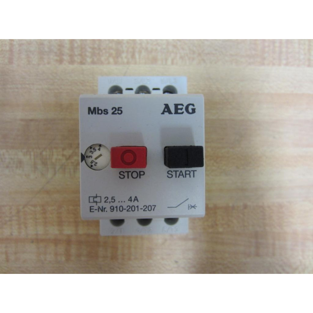 AEG 910-201-207 2,5- 4A MBS25 Starter  910-201-207-000 - Used