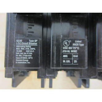 Siemens ITE Q330 Circuit Breaker 30A 3 Pole - New No Box