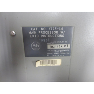 Allen Bradley 1775-L4 Processor Module - Used