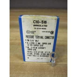 Thomas And Betts C10-516 Ring Terminal 78-6210-80355 (Pack of 50)