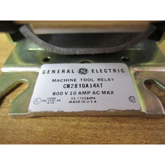 General Electric CR2810A14AT2 Machine Tool Relay