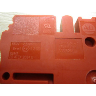 Allen Bradley 1492-L3-RE Terminal Block Red 1492L3RE (Pack of 17) - New No Box