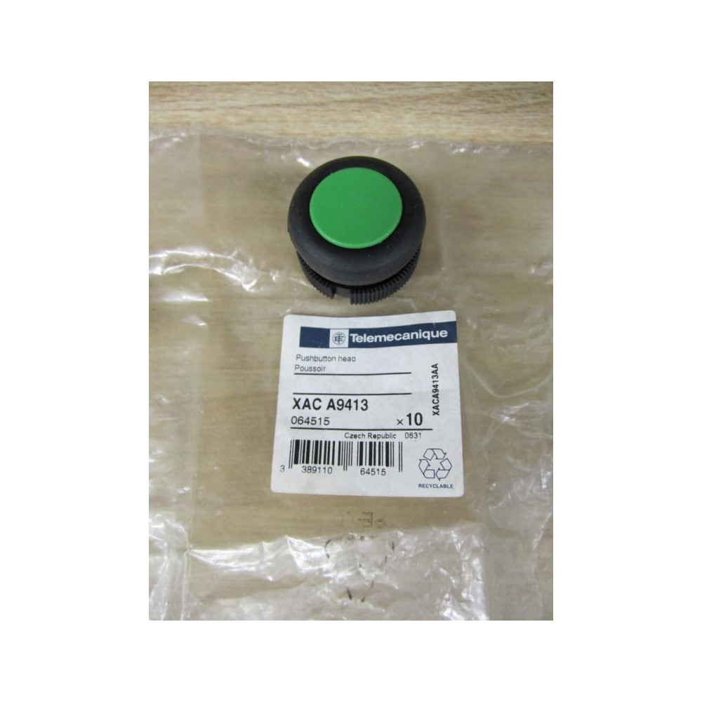 Telemecanique XAC-A9413 Green Button  XACA9413 064515