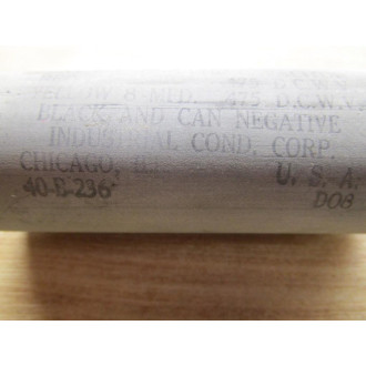 Industrial Cond 40-B-236 Capacitor - New No Box