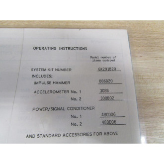 PCB GK291B20 Manual - Used