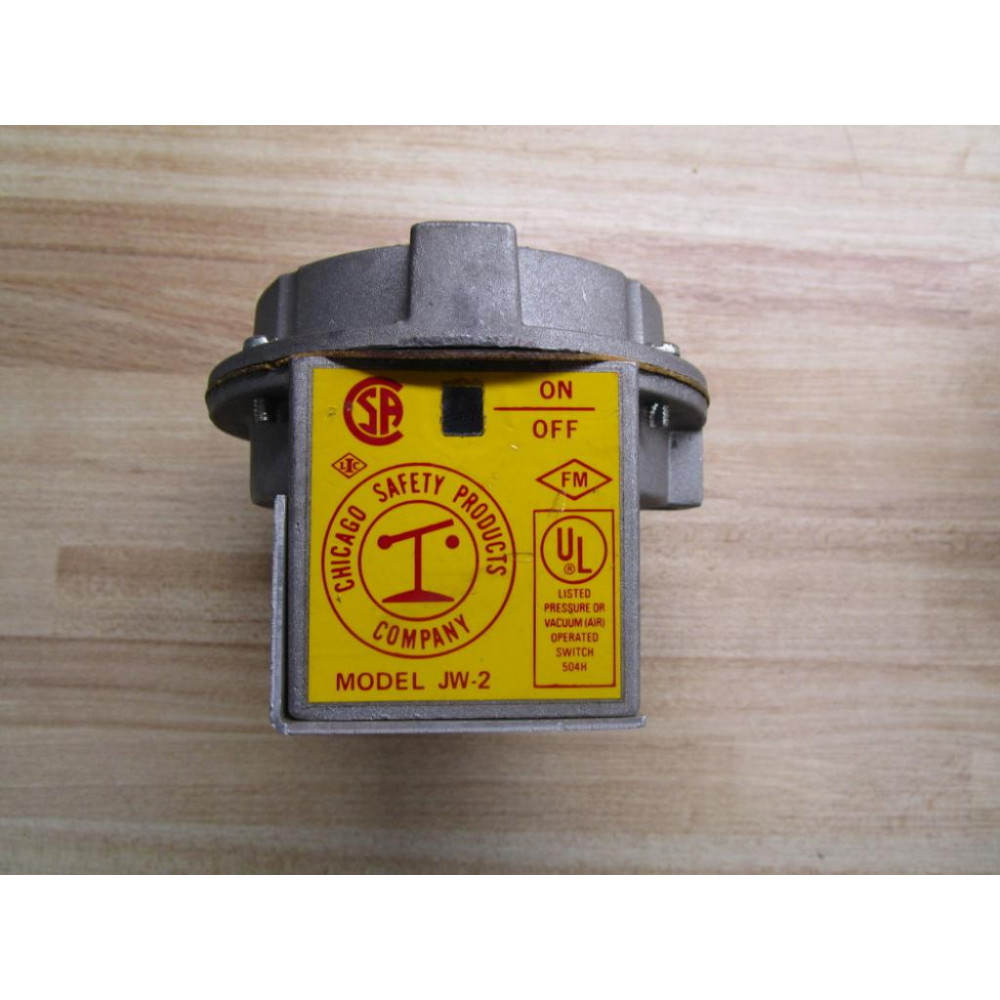 Chicago Safety JW-2 Pressure Switch JW2 - New No Box