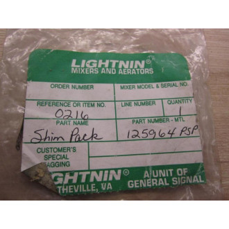 Lightnin 125964 PSP Shim Pack