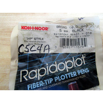 Koh-I-Noor 6401-01B Plotter Pens (Pack of 5)