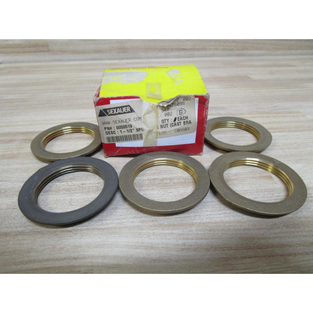 Sexauer 0059519 Spud Lock Nut (Pack of 5)